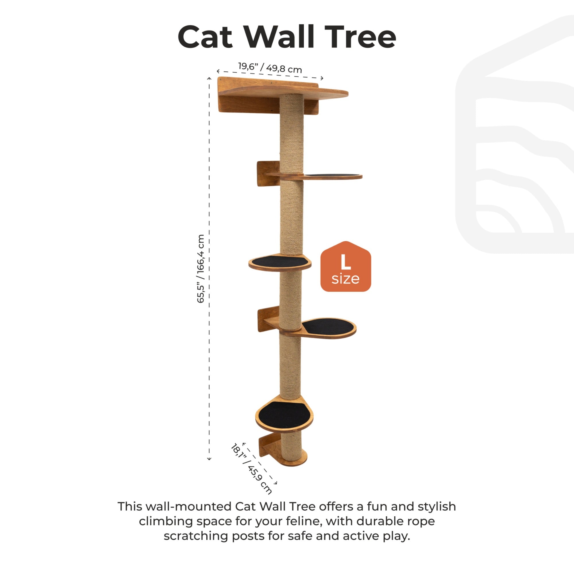 Large Multi-Level Cat Tree Tower with Sisal Scratching Post