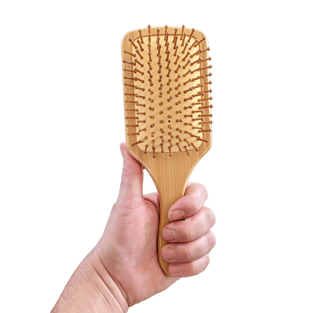 Large Paddle Style Bamboo Hairbrush