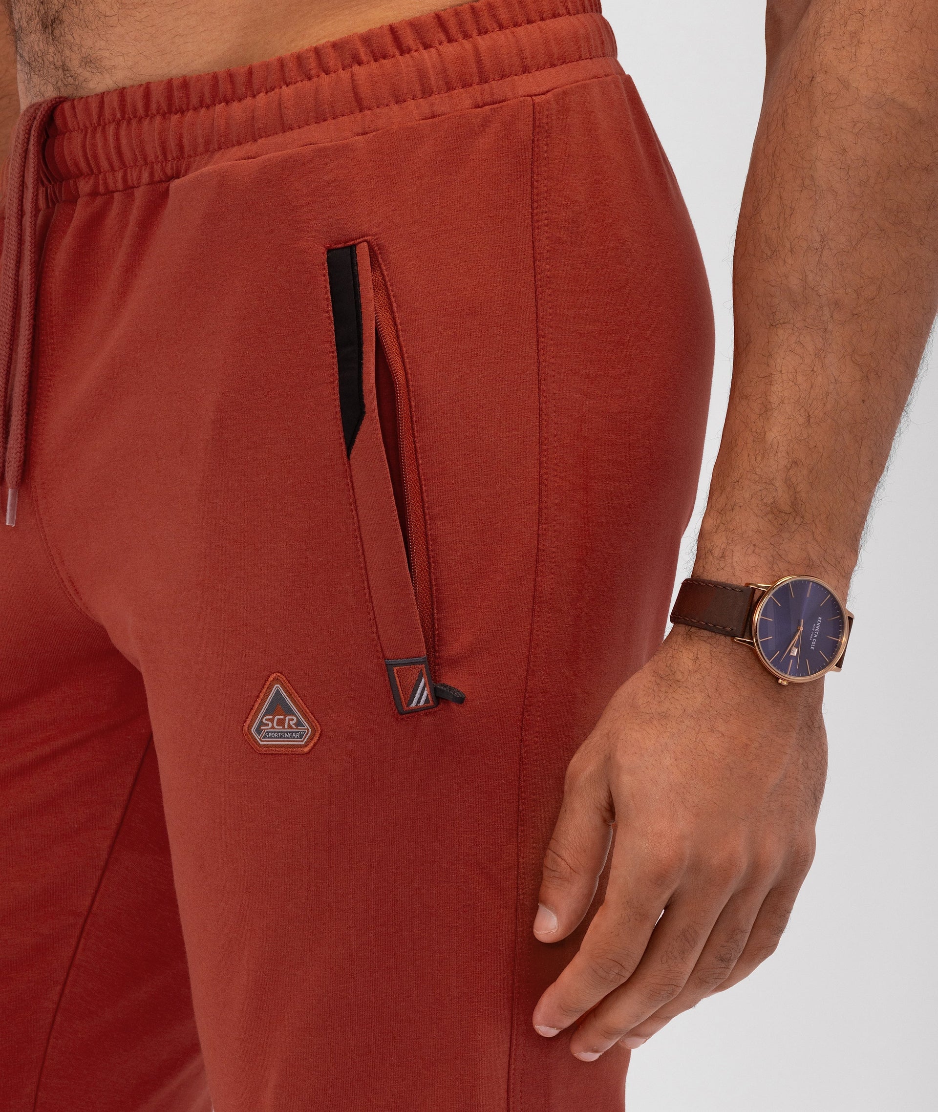 Navy Blue Athletic Tapered Jogger Pants for Tall Men - Image 14