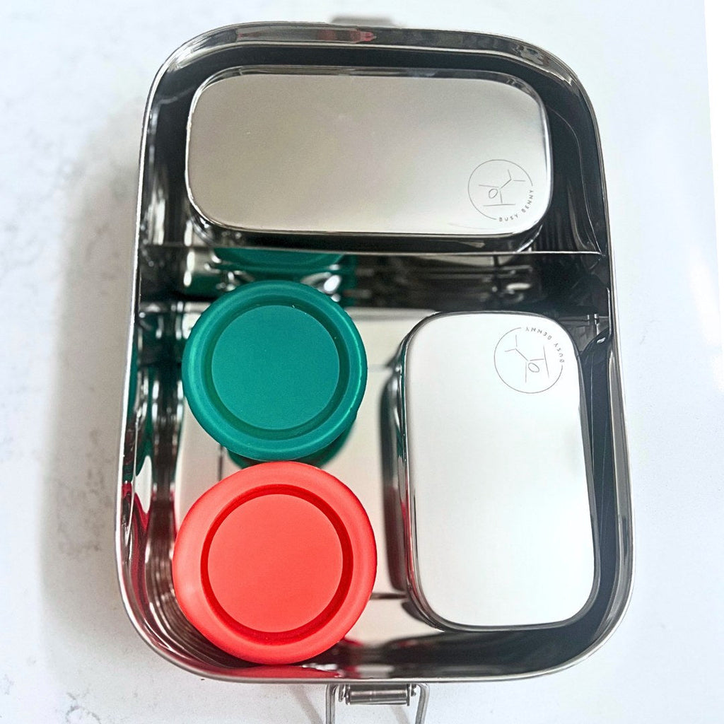 Stainless Steel Snack Container with Stainless Steel lid (Small)