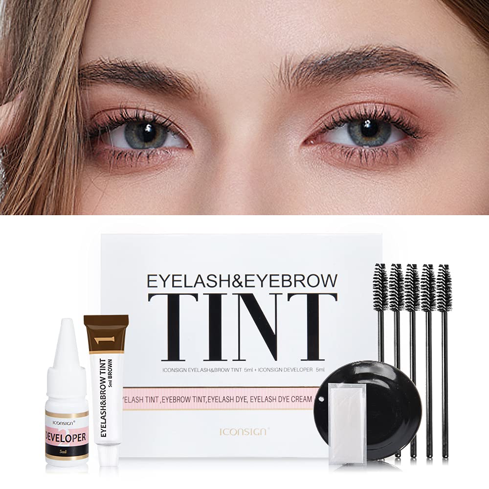 Professional semi-permanent lash and brow tinting kit