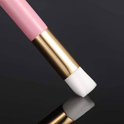 Lash Shampoo & Nose Pore Deep Cleaning Brush Set - Pink & Gold