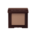 Close-up of highly pigmented matte eyeshadow in a compact pan