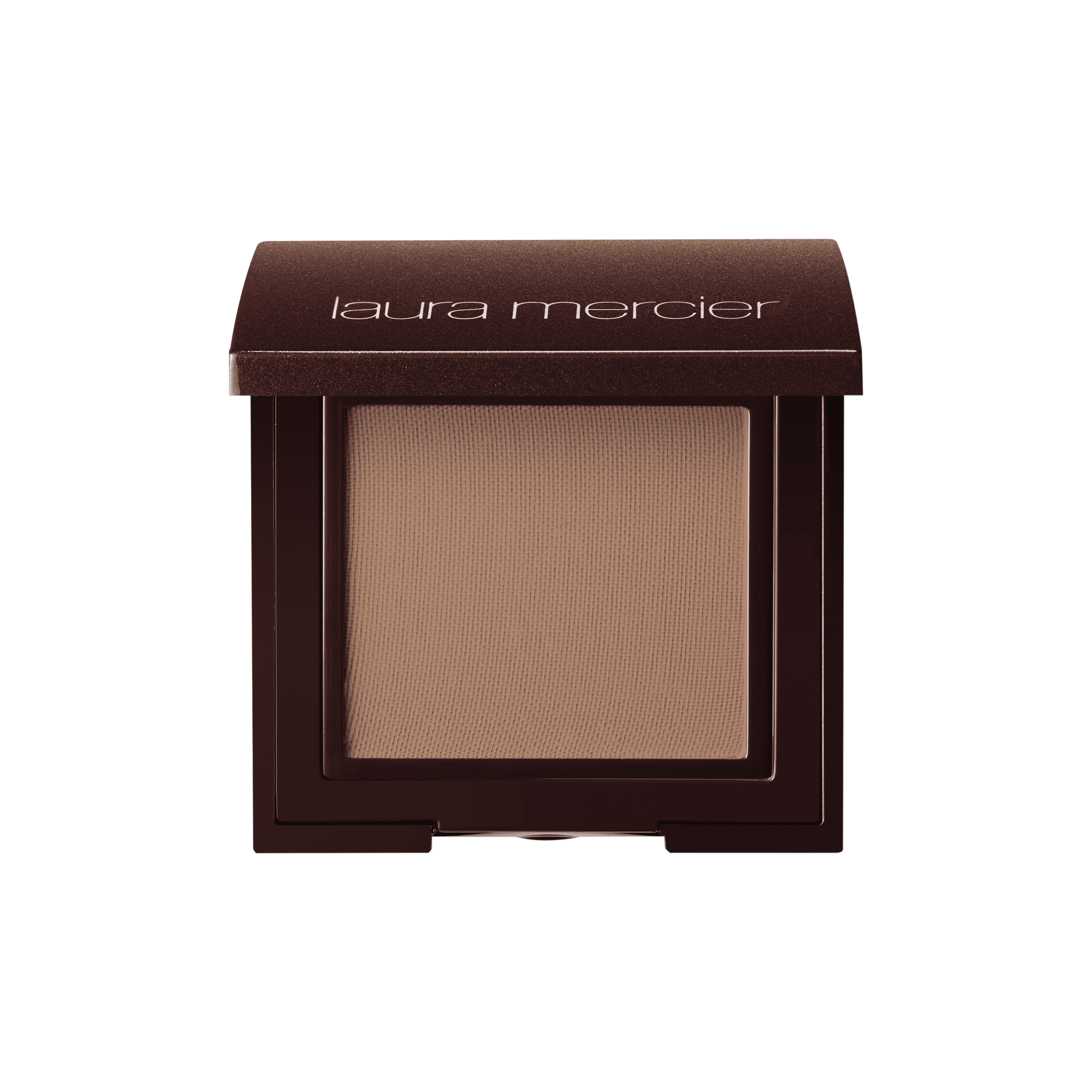 Close-up of highly pigmented matte eyeshadow in a compact pan