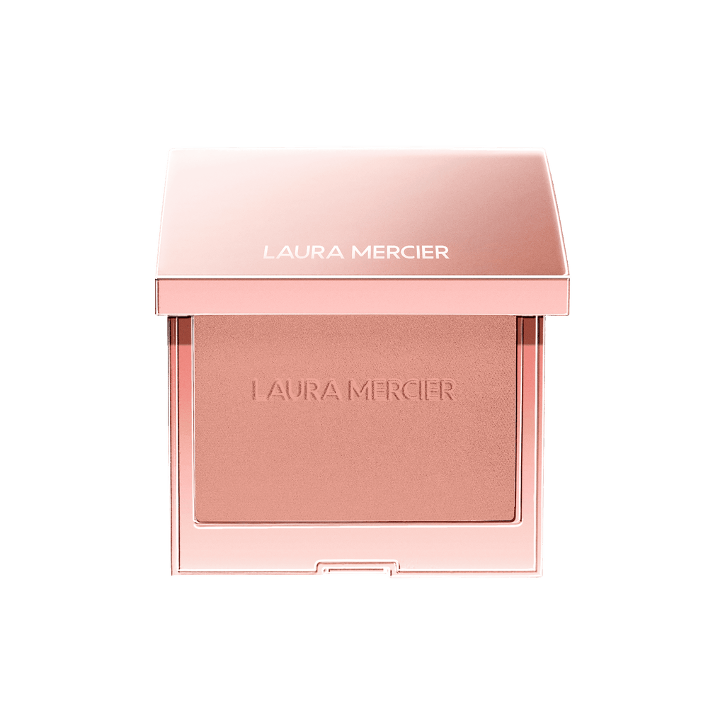 Laura Mercier RoseGlow Blush compact showing the silky powder texture and radiant finish.