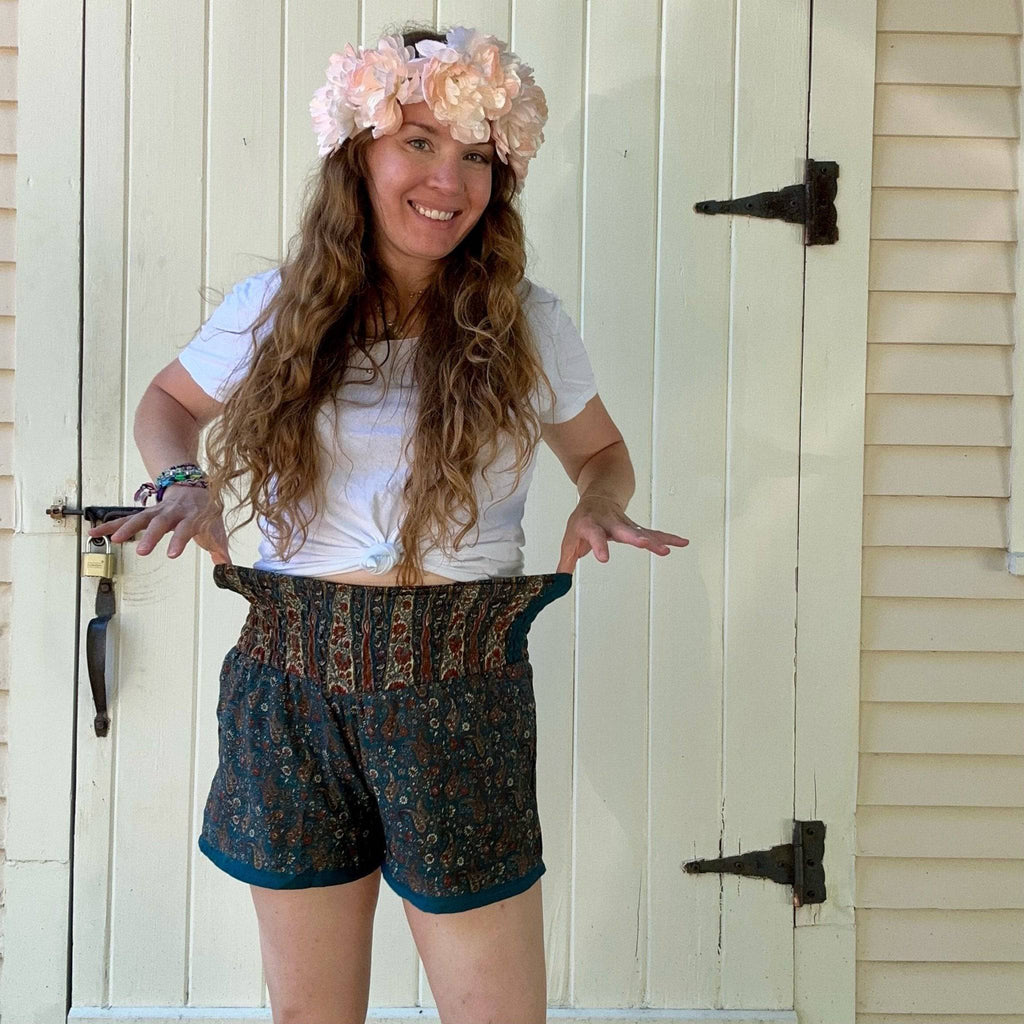 Laurel Canyon Lounge Shorts in a bohemian-inspired, relaxed jogger style.