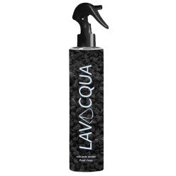 16oz bottle of Lavacqua Volcanic Water Final Rinse in black and white minimalist packaging.