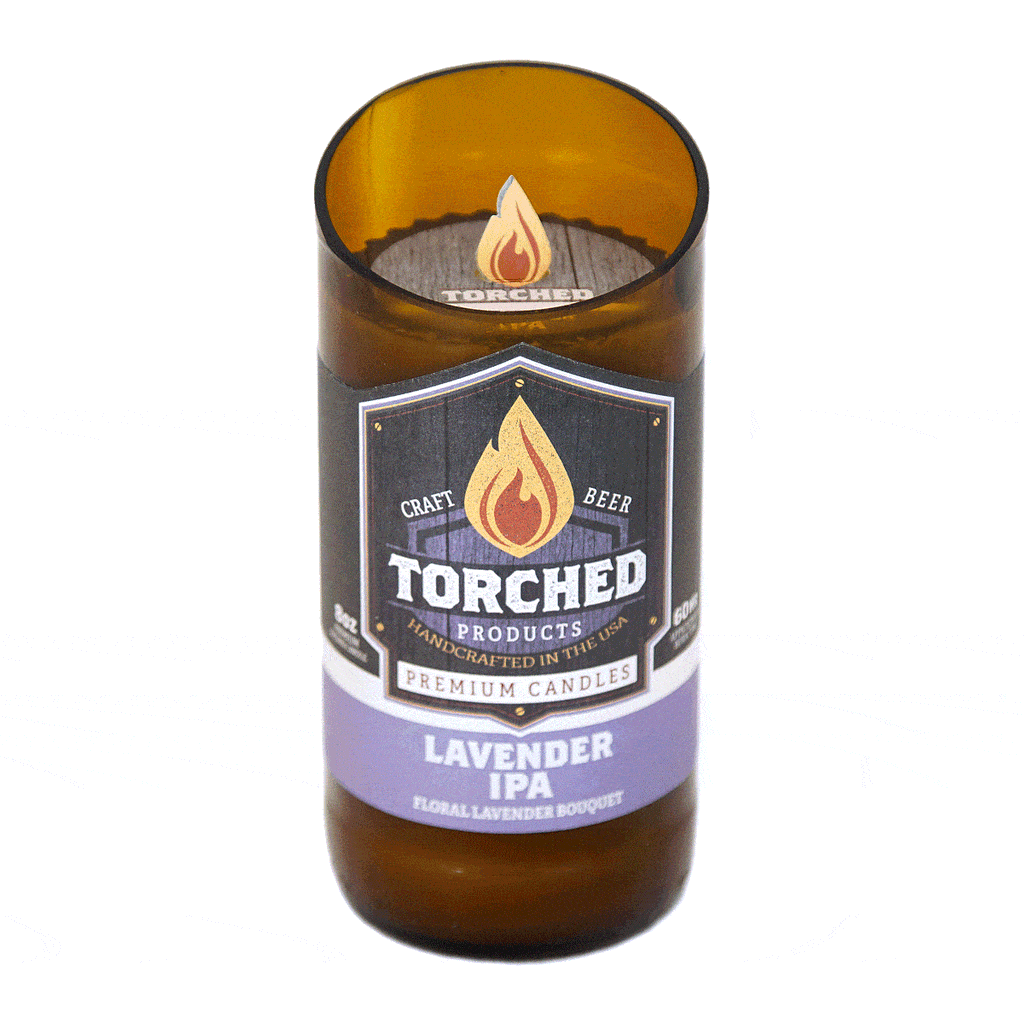 Lavender IPA Beer Candle