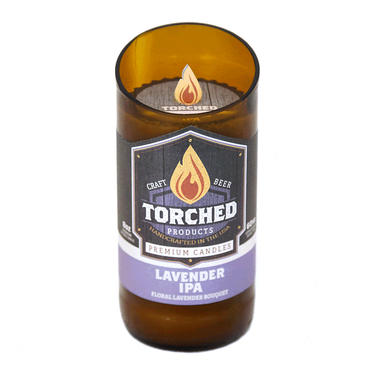 Lavender IPA Beer Candle