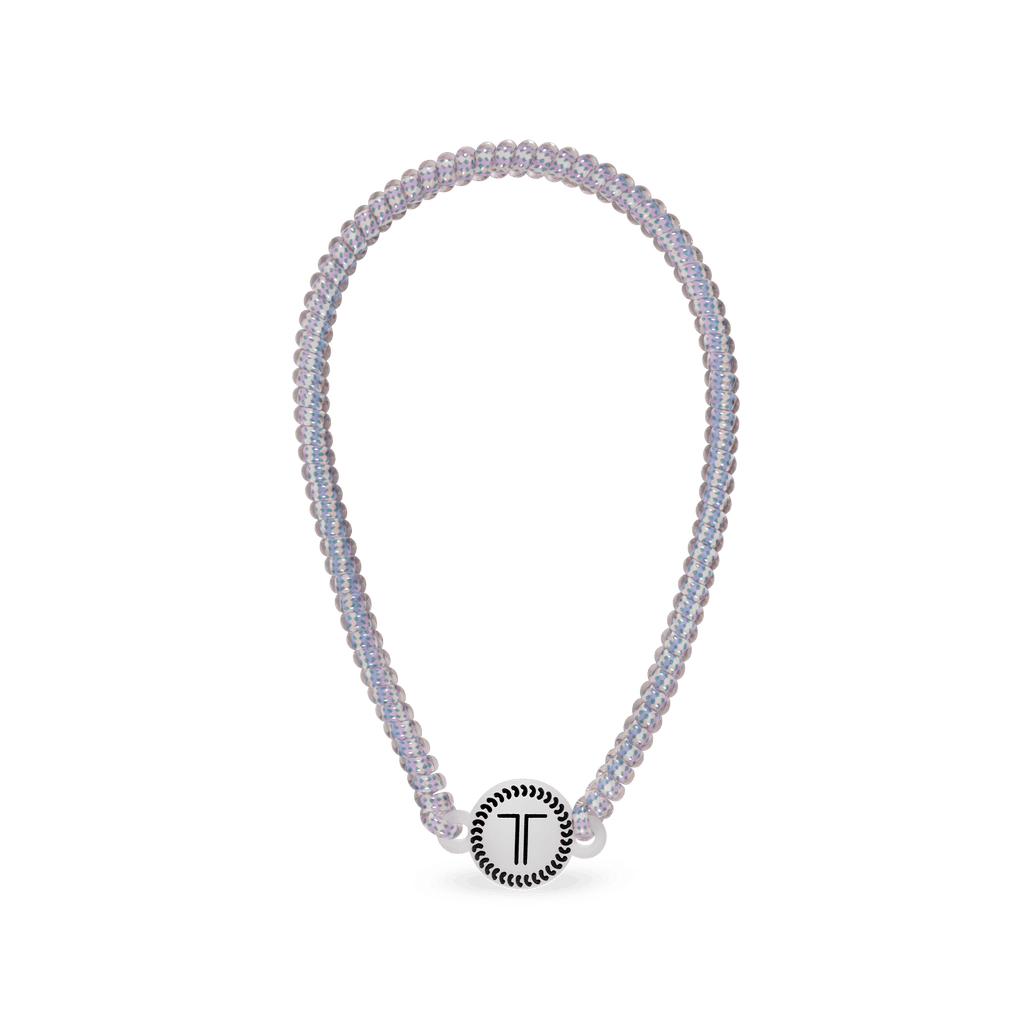 Lavender Mist purple spiral headband with no-slip grip