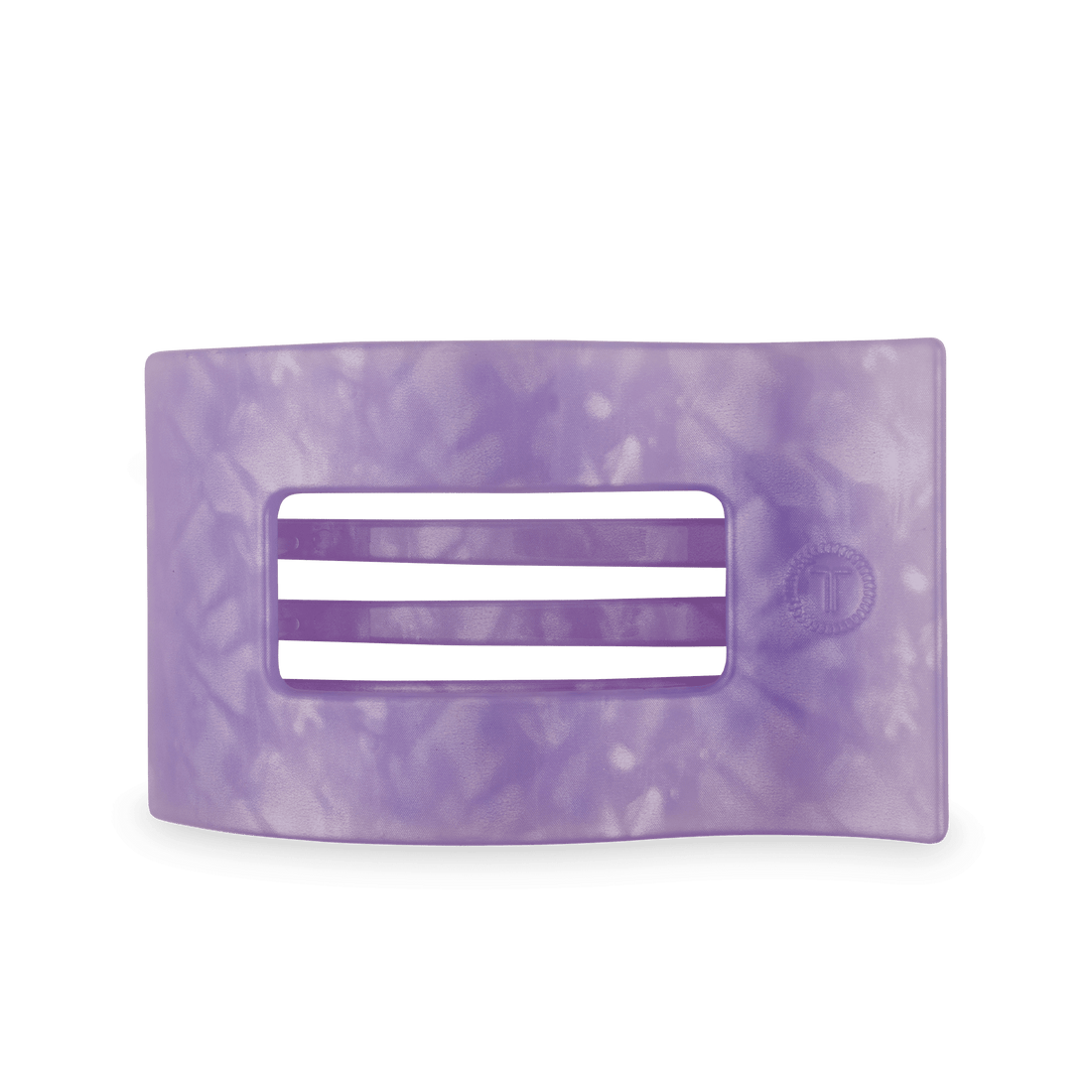 Large Lavender Mist flat rectangle hair clip for updos