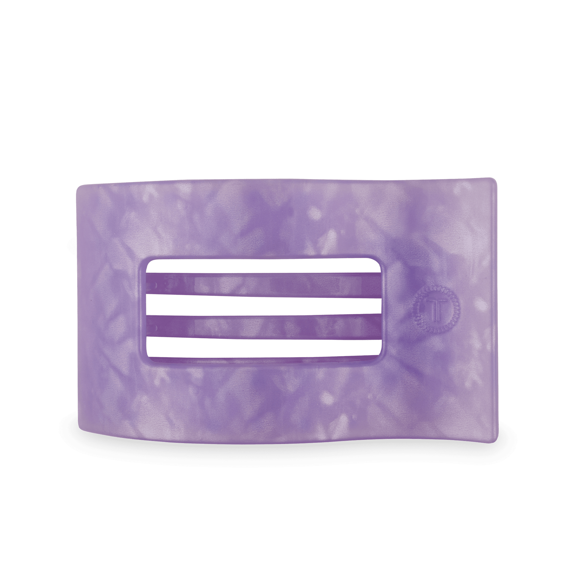 Large Lavender Mist flat rectangle hair clip for updos