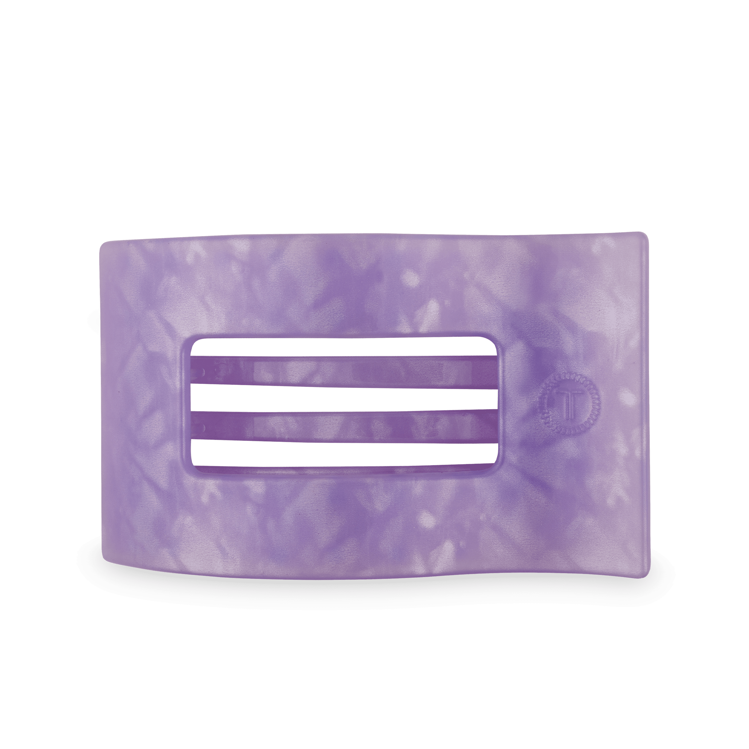Large Lavender Mist flat rectangle hair clip for updos