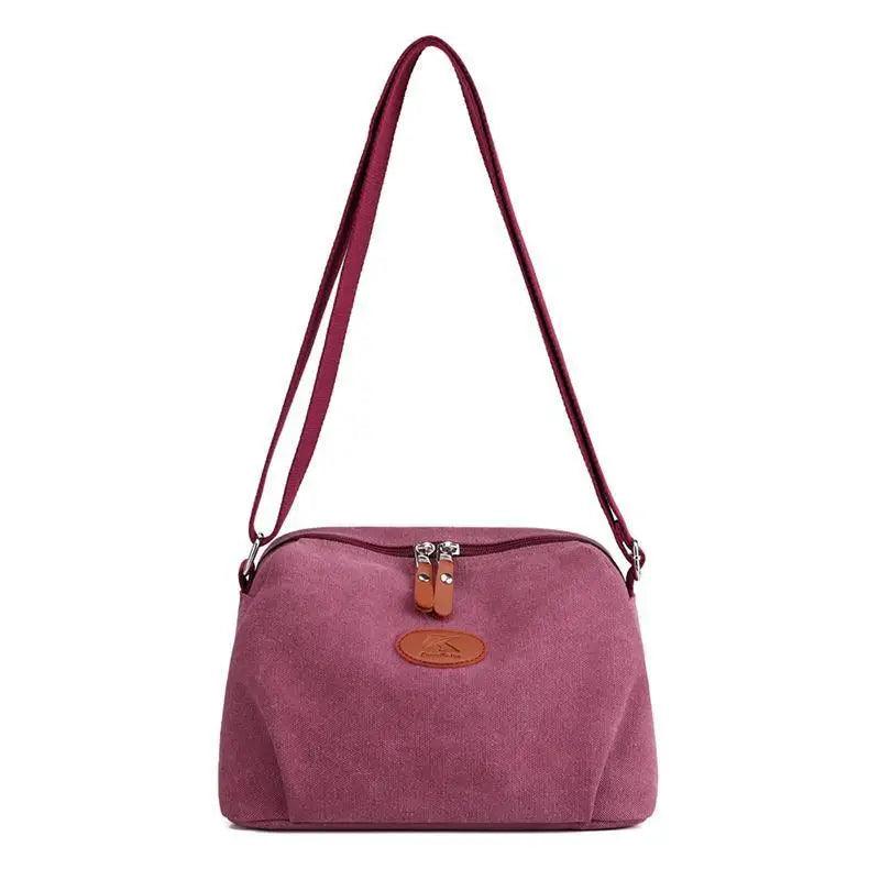 Minimalist Canvas Crossbody Bag – Casual Utility Shoulder Bag