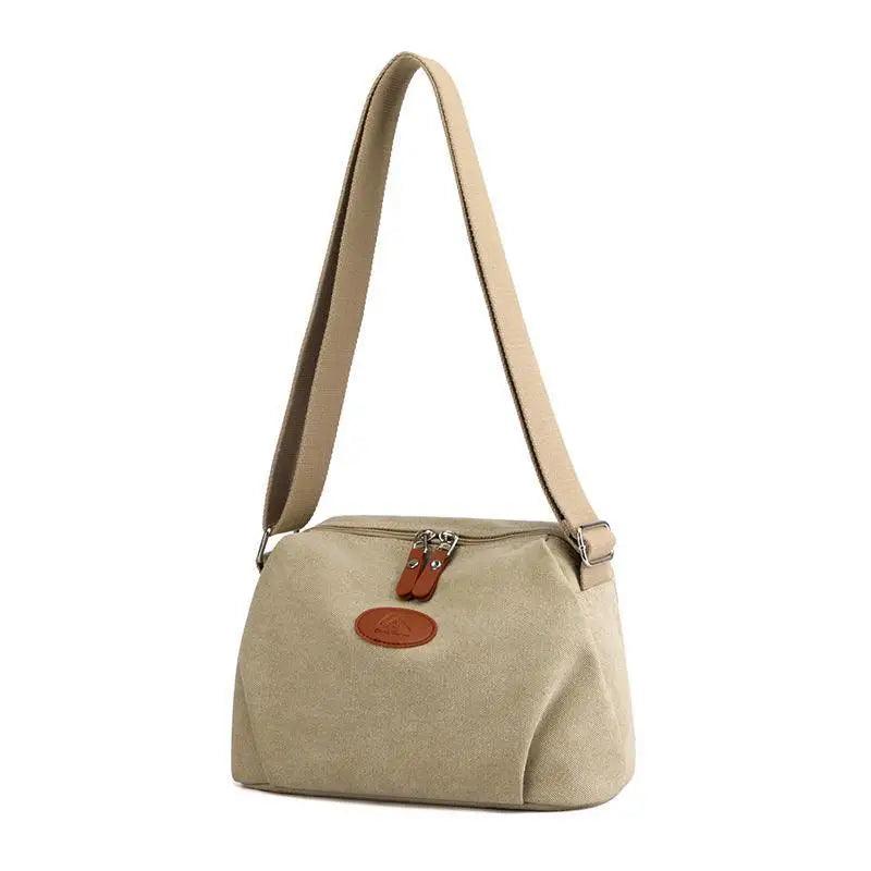 Minimalist Canvas Crossbody Bag – Casual Utility Shoulder Bag