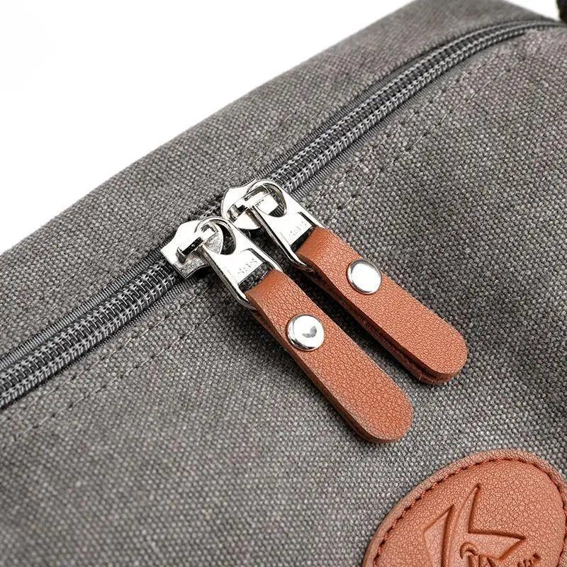 Minimalist Canvas Crossbody Bag – Casual Utility Shoulder Bag