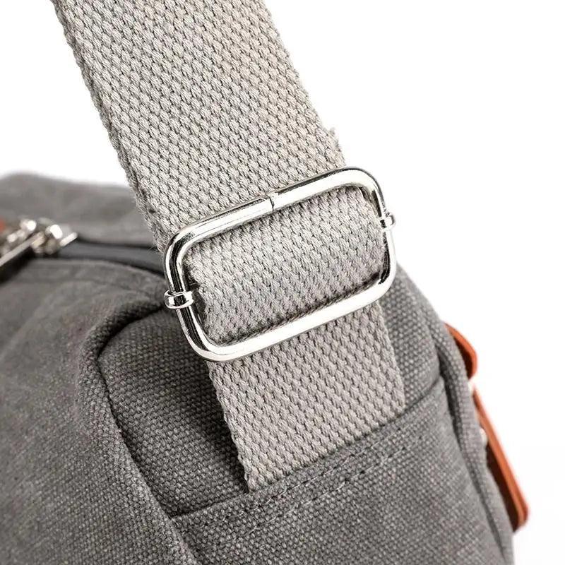 Minimalist Canvas Crossbody Bag – Casual Utility Shoulder Bag