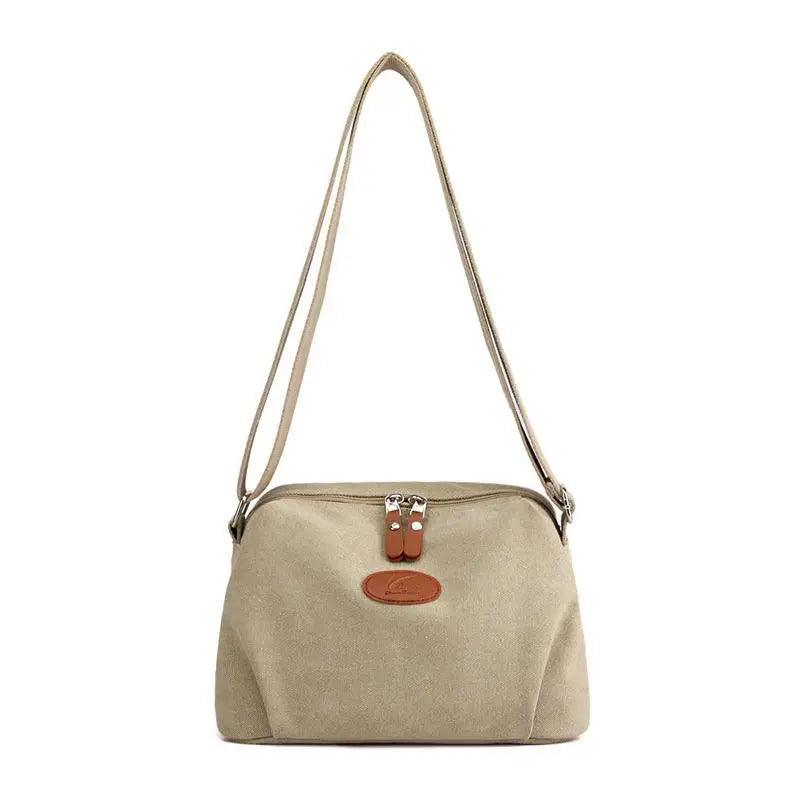 Minimalist Canvas Crossbody Bag – Casual Utility Shoulder Bag