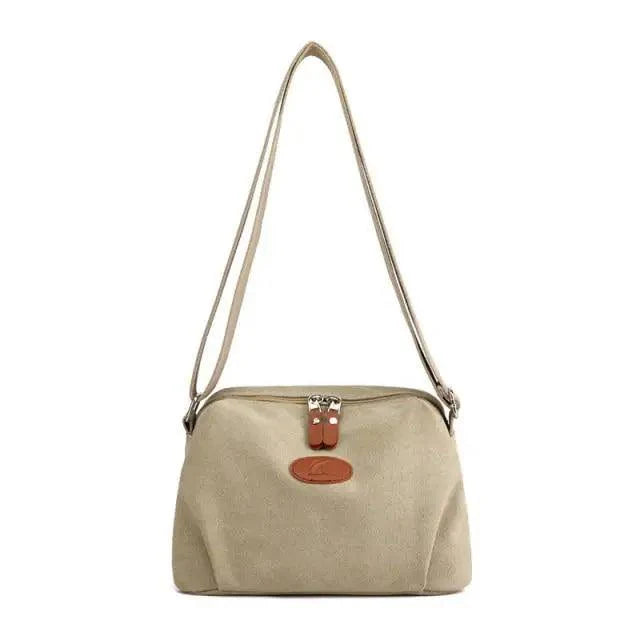 Minimalist Canvas Crossbody Bag – Casual Utility Shoulder Bag