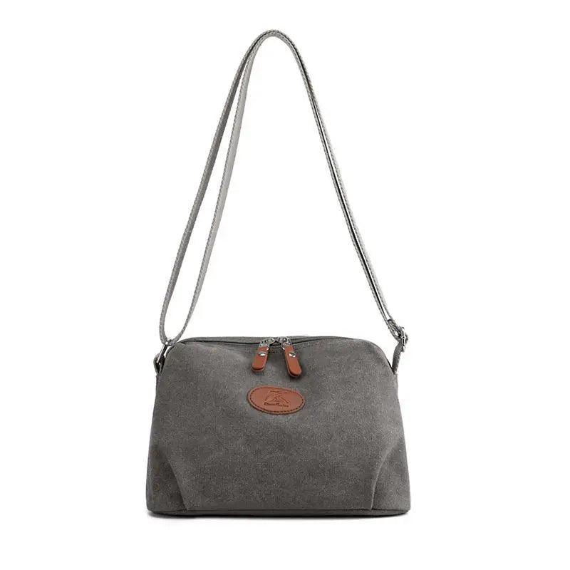 Minimalist Canvas Crossbody Bag – Casual Utility Shoulder Bag
