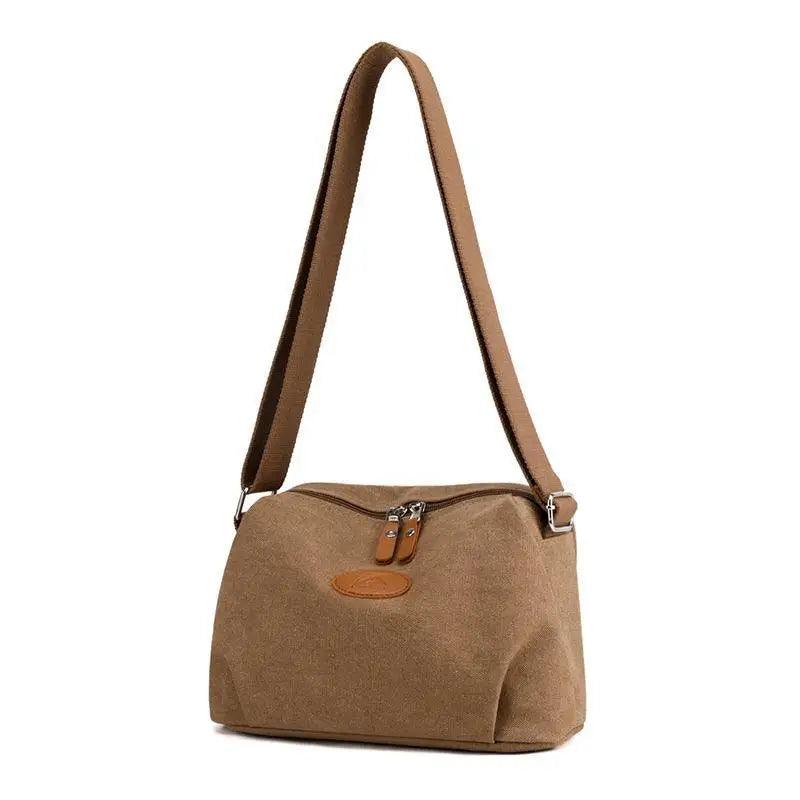 Minimalist Canvas Crossbody Bag – Casual Utility Shoulder Bag