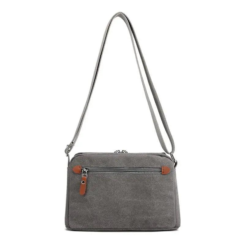 Minimalist Canvas Crossbody Bag – Casual Utility Shoulder Bag
