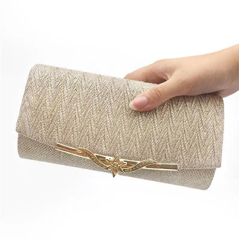 Glitter Evening Clutch Bag for Flower Girls and Special Occasions