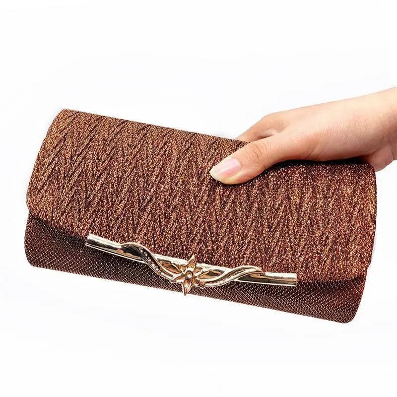 Glitter Evening Clutch Bag for Flower Girls and Special Occasions