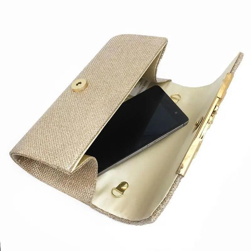 Glitter Evening Clutch Bag for Flower Girls and Special Occasions