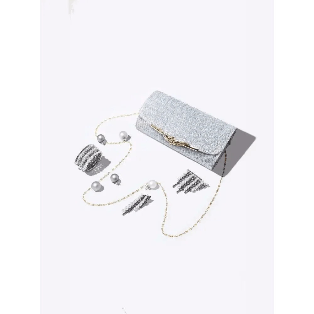 Glitter Evening Clutch Bag for Flower Girls and Special Occasions