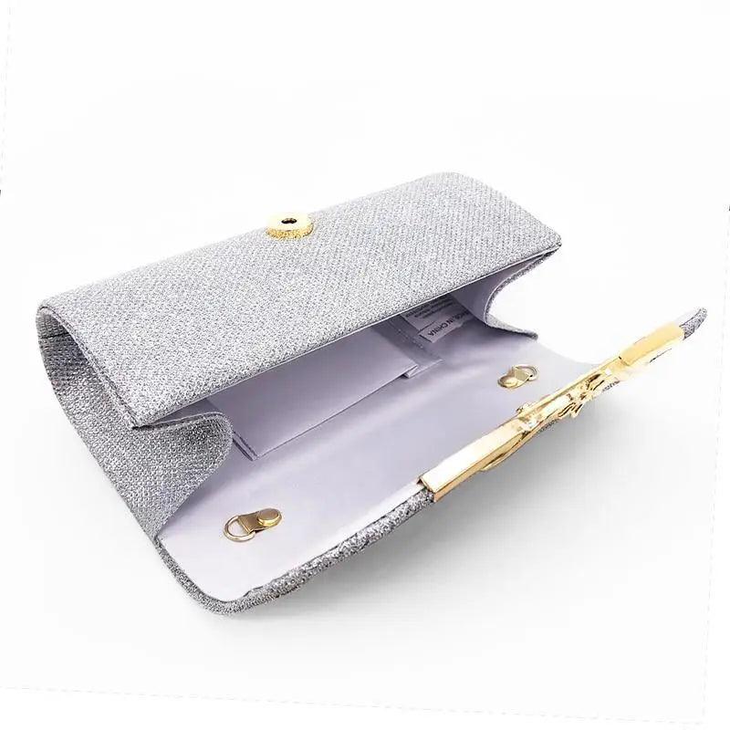 Glitter Evening Clutch Bag for Flower Girls and Special Occasions