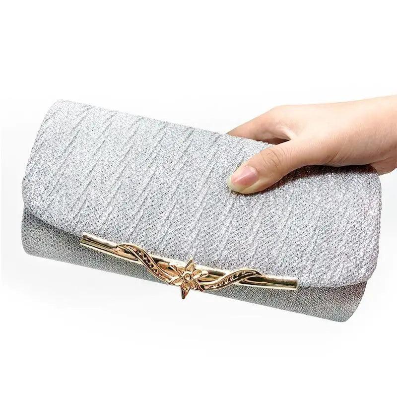 Glitter Evening Clutch Bag for Flower Girls and Special Occasions