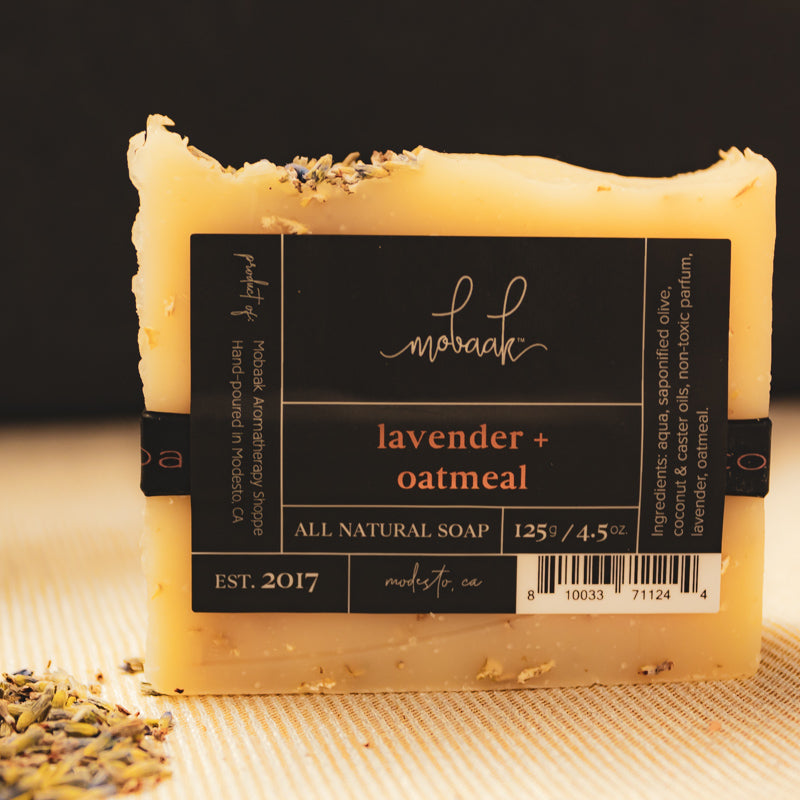 Lavender + Oatmeal  All Natural Soap