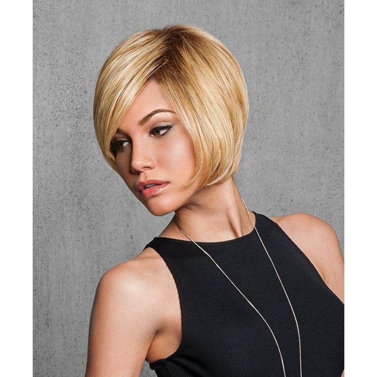 Layered Bob Wig Classic Synthetic Hairpiece - Blonde & Dark Brown