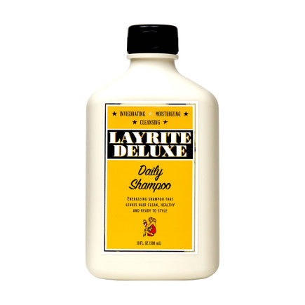 Layrite Deluxe Daily Shampoo 10oz bottle for hair and scalp care