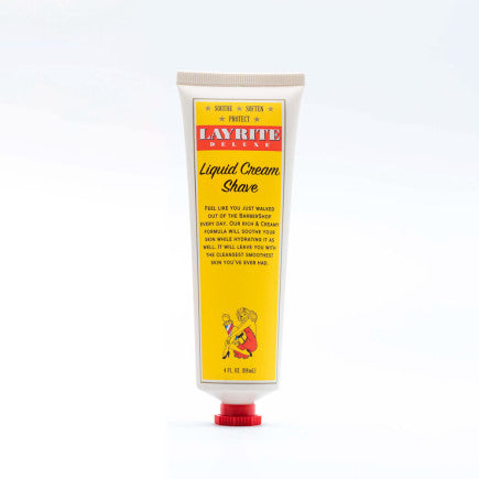 Layrite Deluxe Liquid Cream Shave 4oz bottle