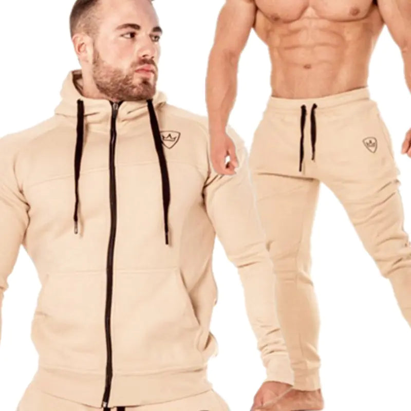 Winter Muscle Brothers Sports Hoodie Set