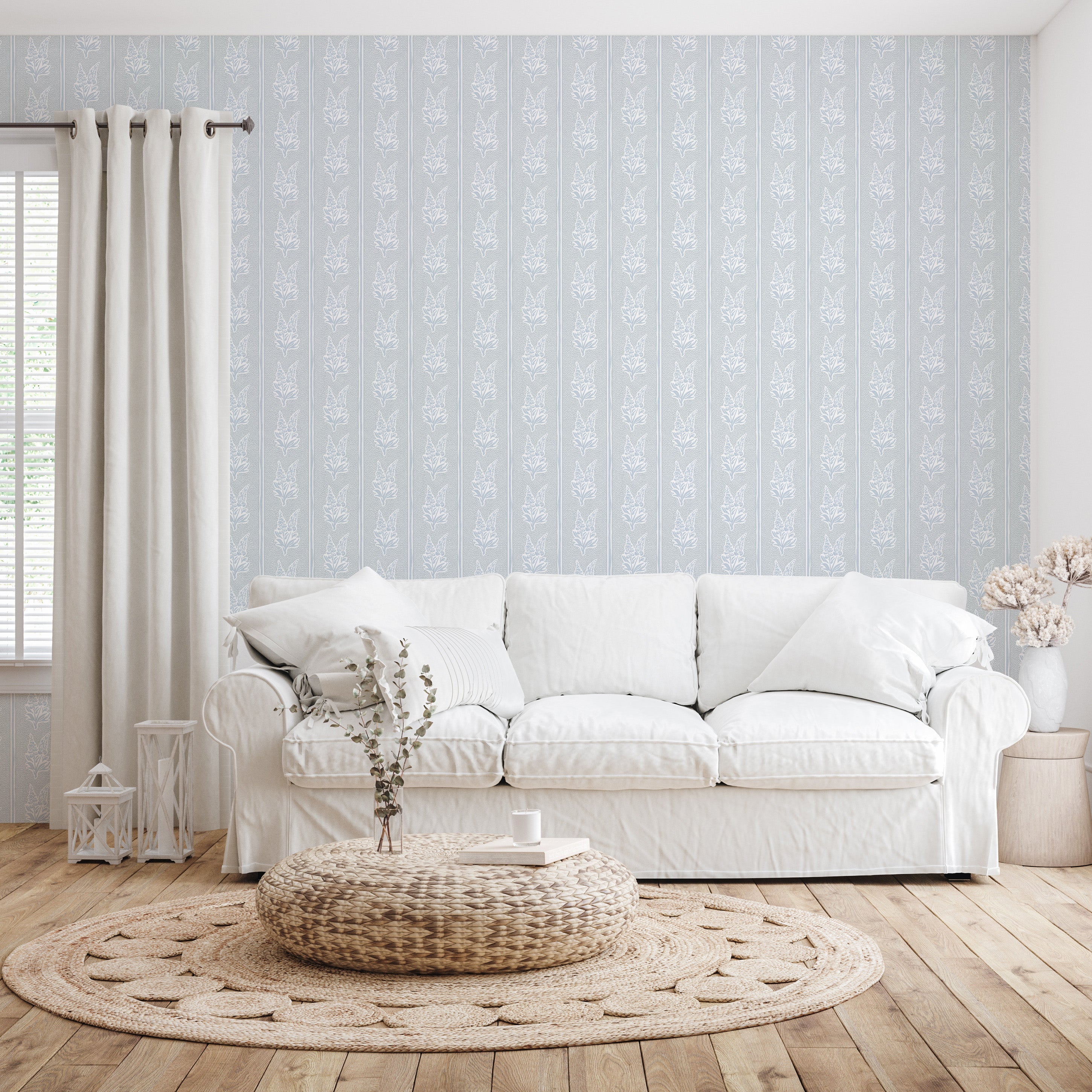 Lupine Wallpaper by Caroline Rausch Design