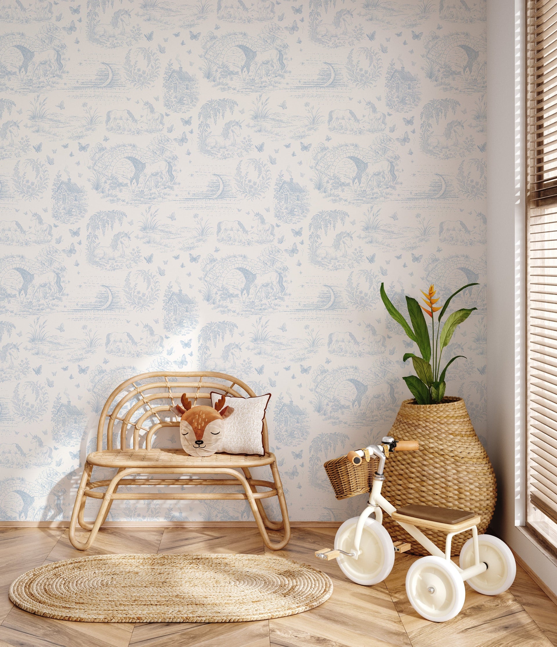 Locket Floral Removable Wallpaper by The Feral Flower