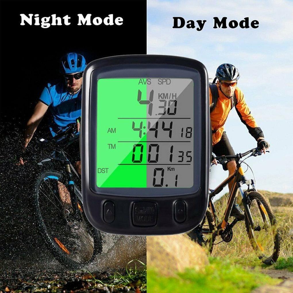 Stevvex digital bicycle speedometer with backlit screen for accurate speed tracking