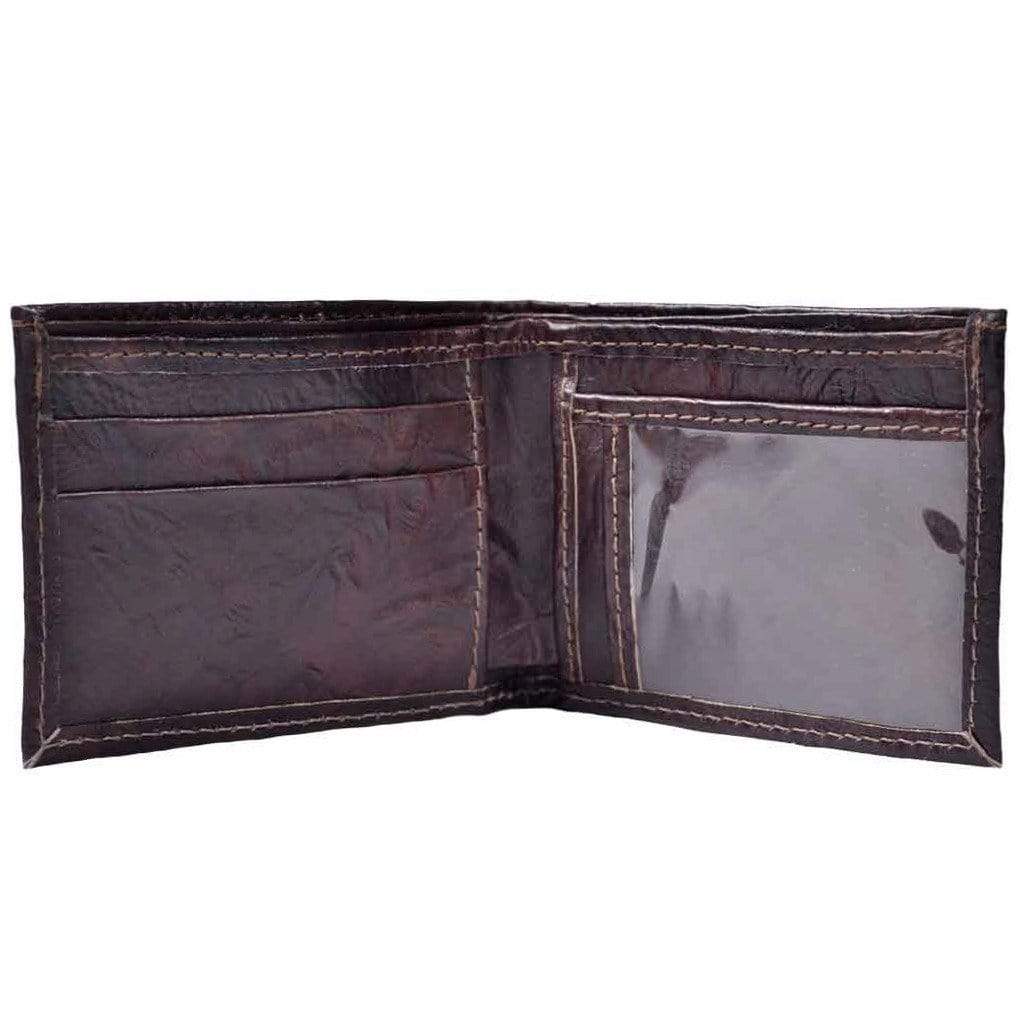 Leather Bifold Wallet with ID Window
