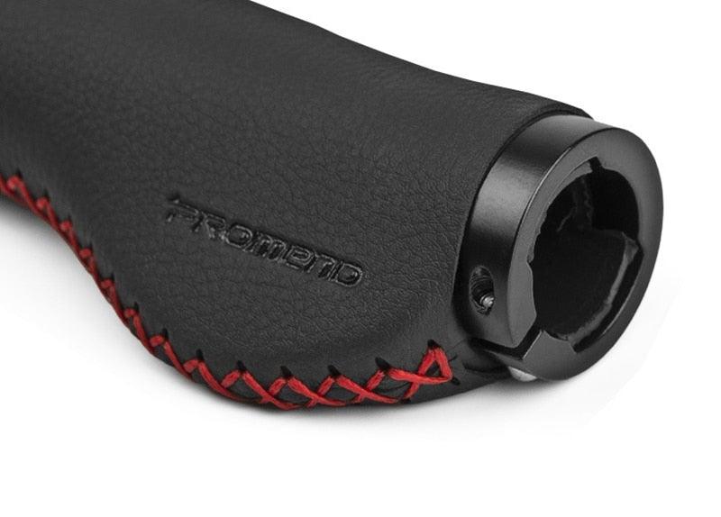 Ergonomic Microfiber Leather Bike Handlebar Grips Aluminum Lock