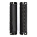 Ergonomic Microfiber Leather Bike Handlebar Grips Aluminum Lock