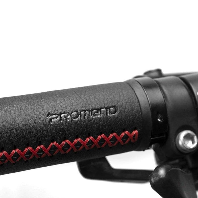 Ergonomic Microfiber Leather Bike Handlebar Grips Aluminum Lock