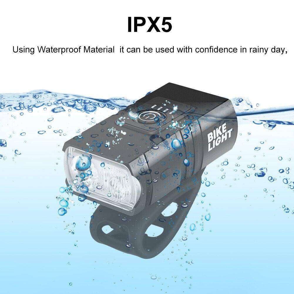 1000 Lumen LED Bike Headlight USB Rechargeable Waterproof Lamp