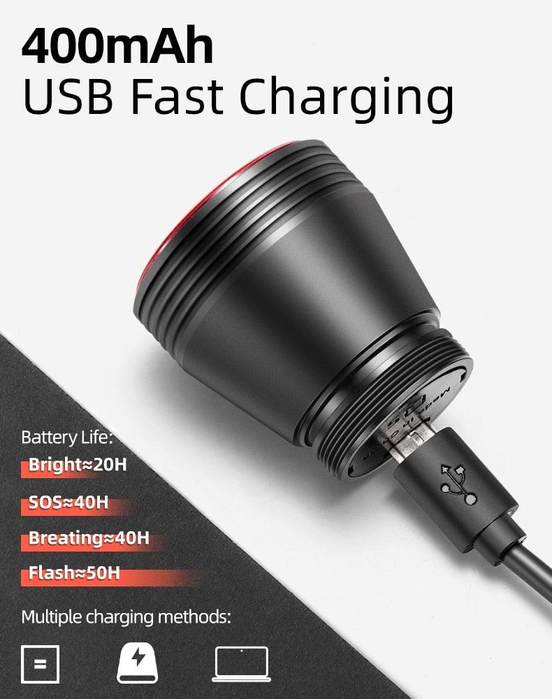 Smart LED Bicycle Taillight with Auto Brake Sensing & USB Charge