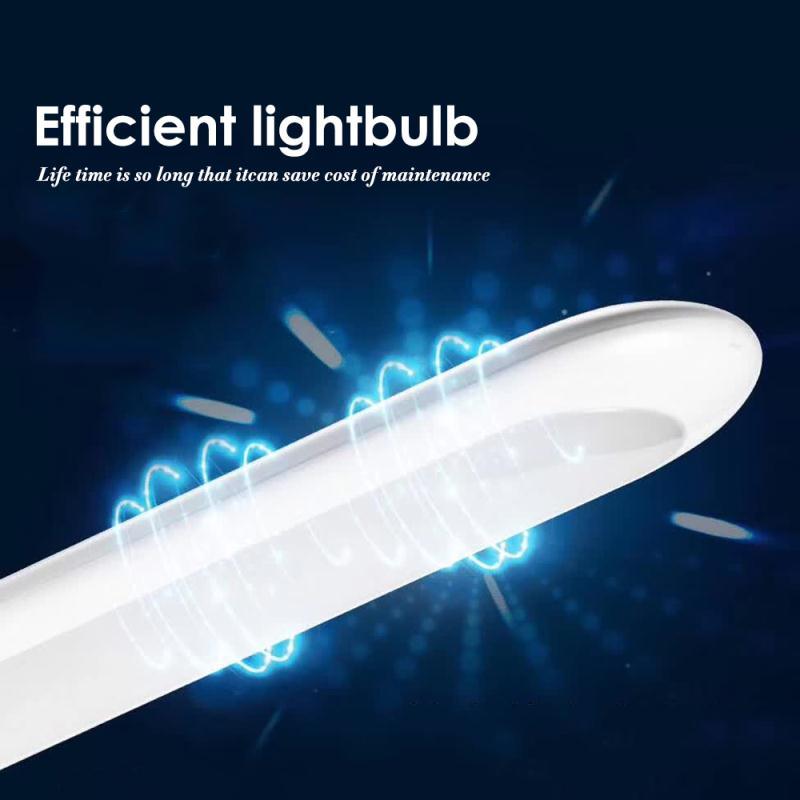 Foldable LED Smart Desk Lamp with Calendar & Alarm - White