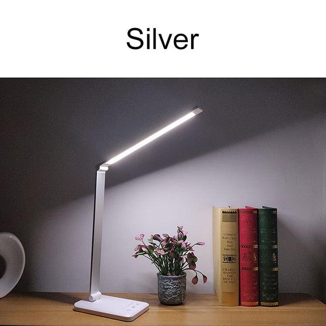 Minimalist Black LED Desk Lamp with 5 Dimmable Levels