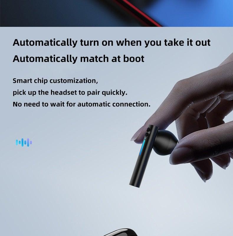 Kids Wireless Bluetooth 5.0 Earbuds with LED Display & Microphone