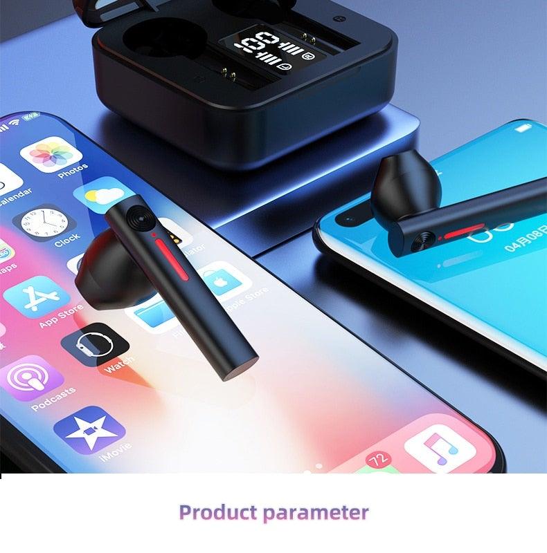 Kids Wireless Bluetooth 5.0 Earbuds with LED Display & Microphone